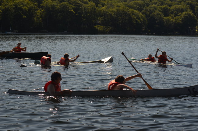 Swamped Canoe (PC: Braden Lynn)